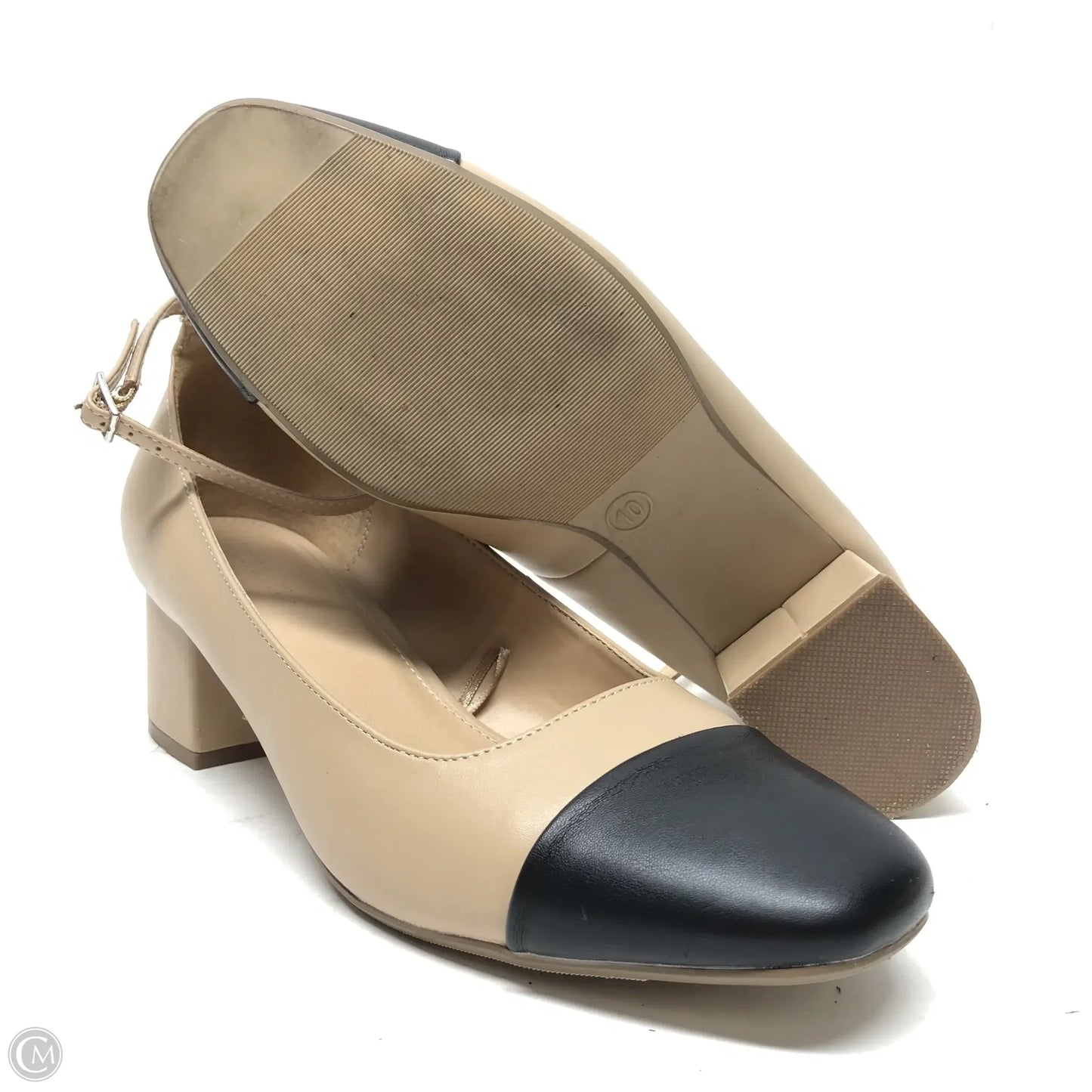 Shoes Heels Block By Forever 21 In Beige, Size: 10