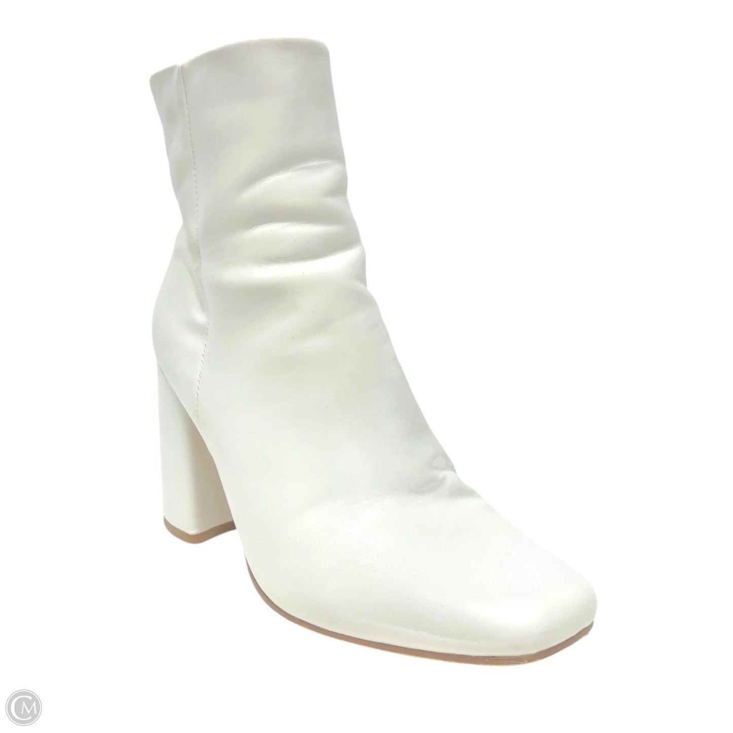 Boots Ankle Heels By Madden Girl In White, Size: 8.5