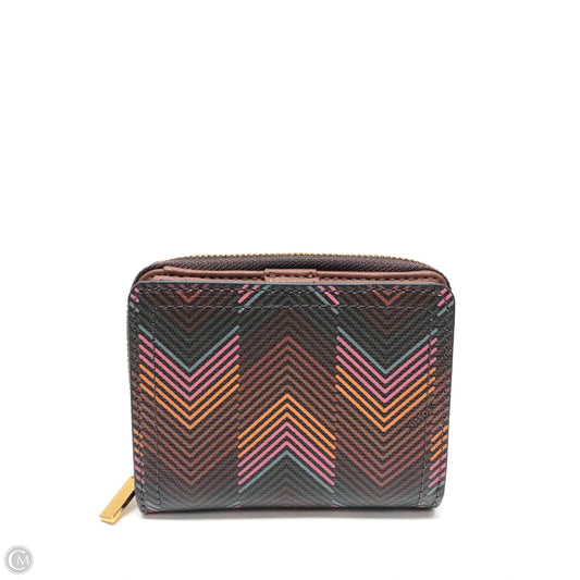 Wallet Leather By Fossil, Size: Medium