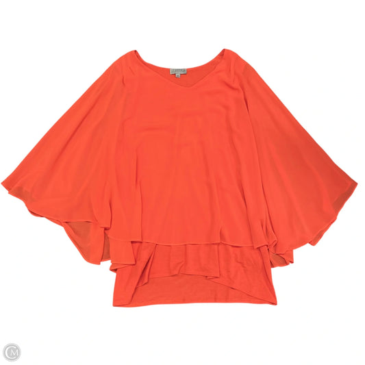 Blouse Long Sleeve By Joseph A. In Orange, Size: M