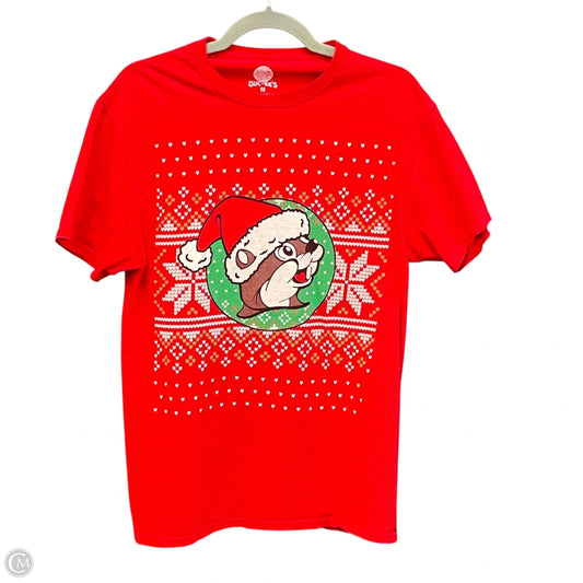 Top Short Sleeve By Clothes Mentor In Red, Size: M