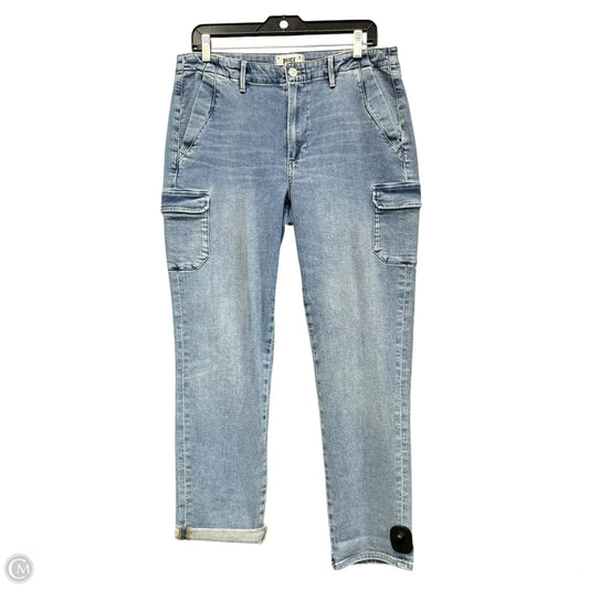 Jeans Straight By Paige In Blue Denim, Size: 10