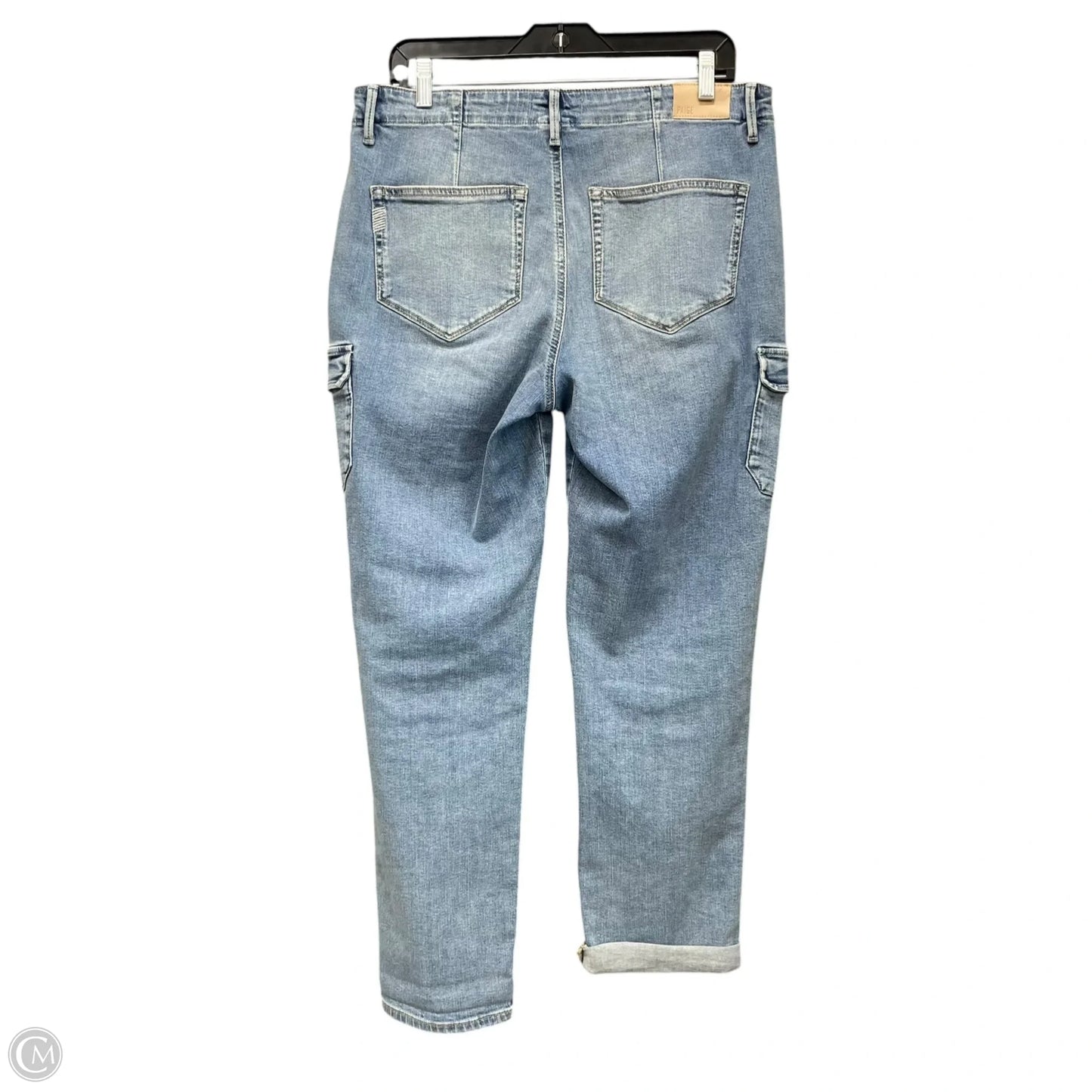 Jeans Straight By Paige In Blue Denim, Size: 10