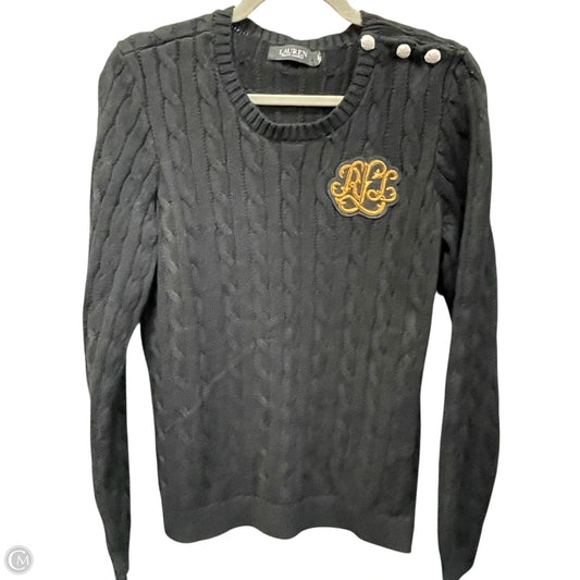 Sweater By Lauren By Ralph Lauren In Black, Size: S