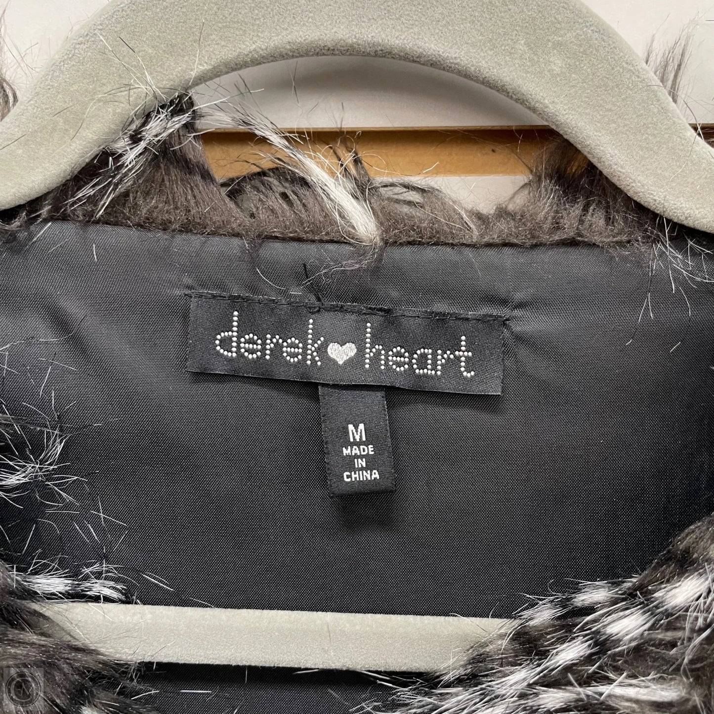 Vest Faux Fur & Sherpa By Derek Heart In Grey, Size: M