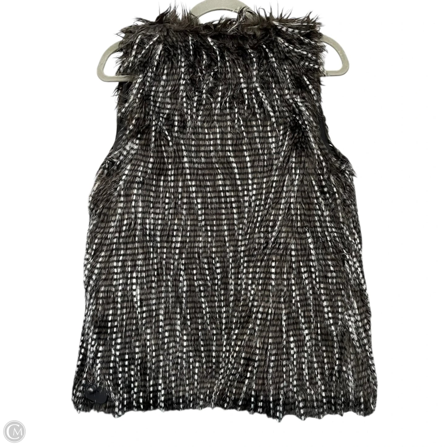 Vest Faux Fur & Sherpa By Derek Heart In Grey, Size: M