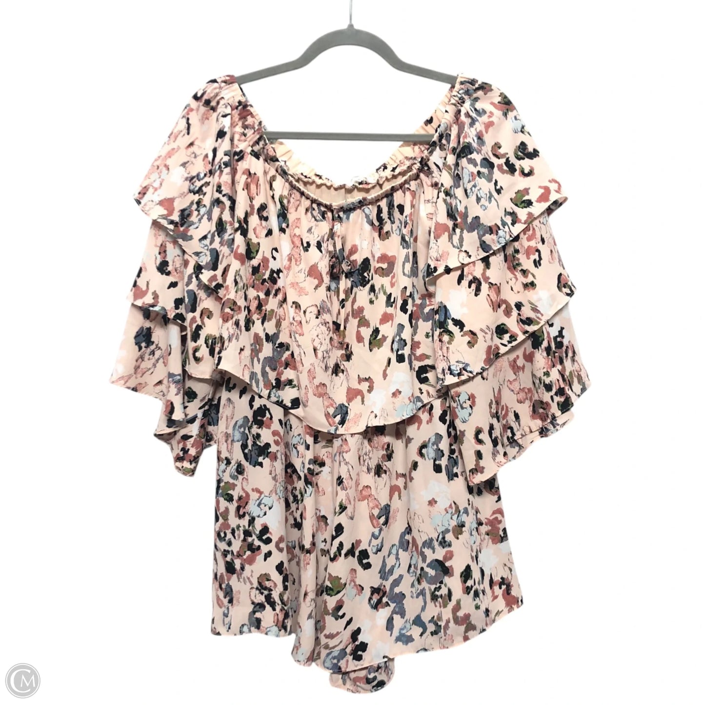 Top 3/4 Sleeve By Olivaceous In Pink, Size: M