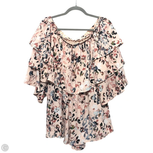 Top 3/4 Sleeve By Olivaceous In Pink, Size: M