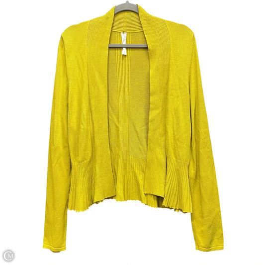Cardigan By Anthropologie In Chartreuse, Size: S