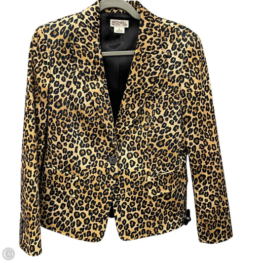 Blazer By Michael By Michael Kors In Animal Print, Size: 8