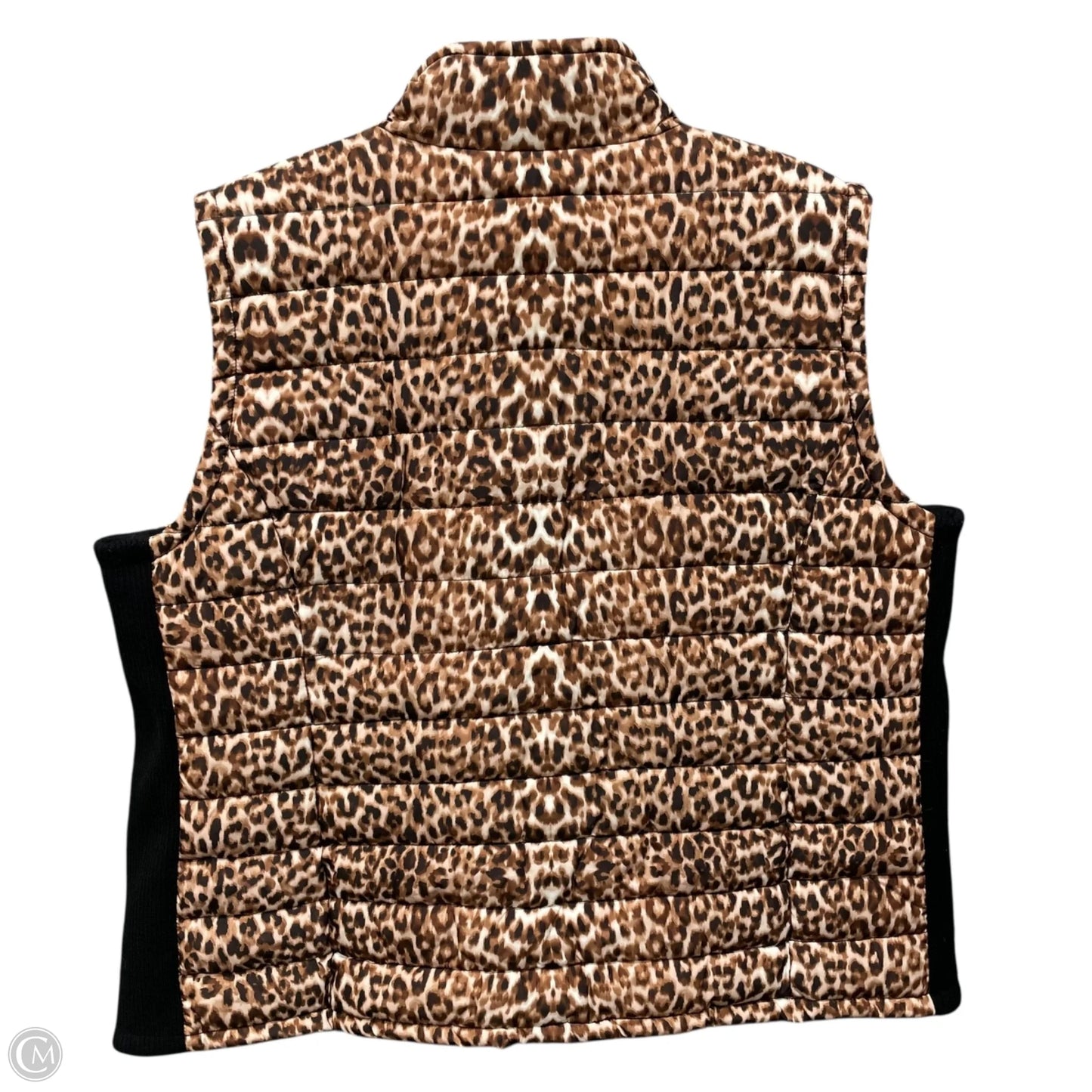 Vest Puffer & Quilted By Calvin Klein In Animal Print, Size: 2x