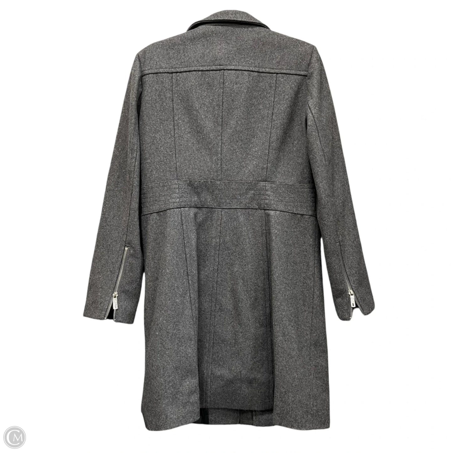 Coat Wool By Kenneth Cole In Grey, Size: 10