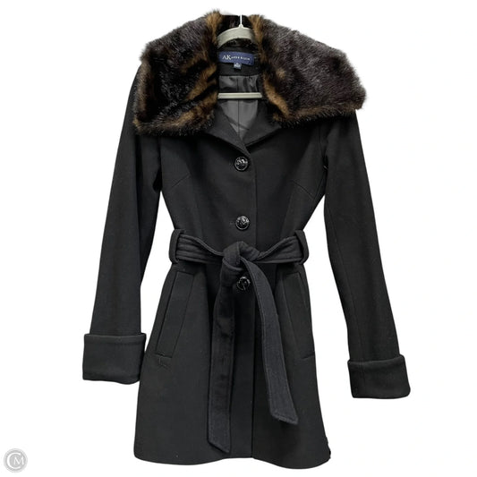 Coat Peacoat By Anne Klein In Black, Size: Xs