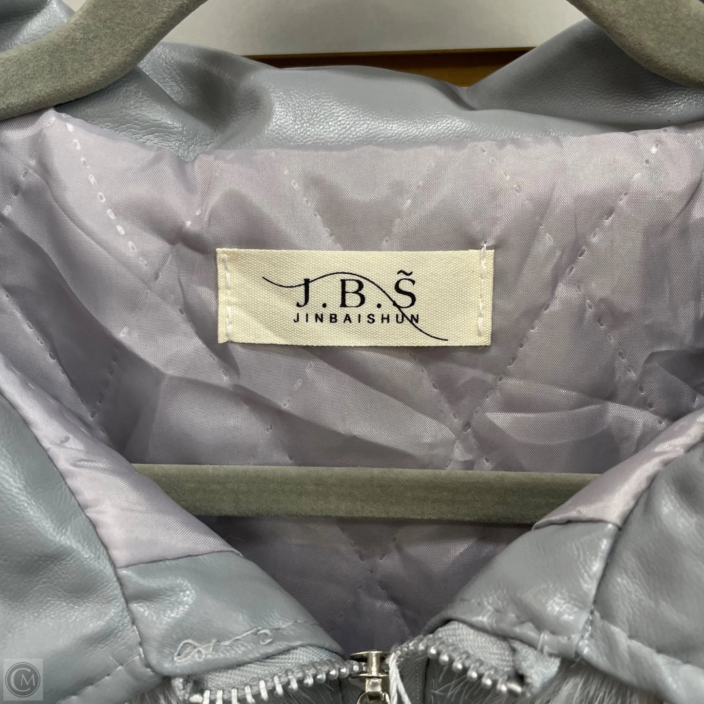 Jacket Faux Fur & Sherpa By Jbs In Grey, Size: S