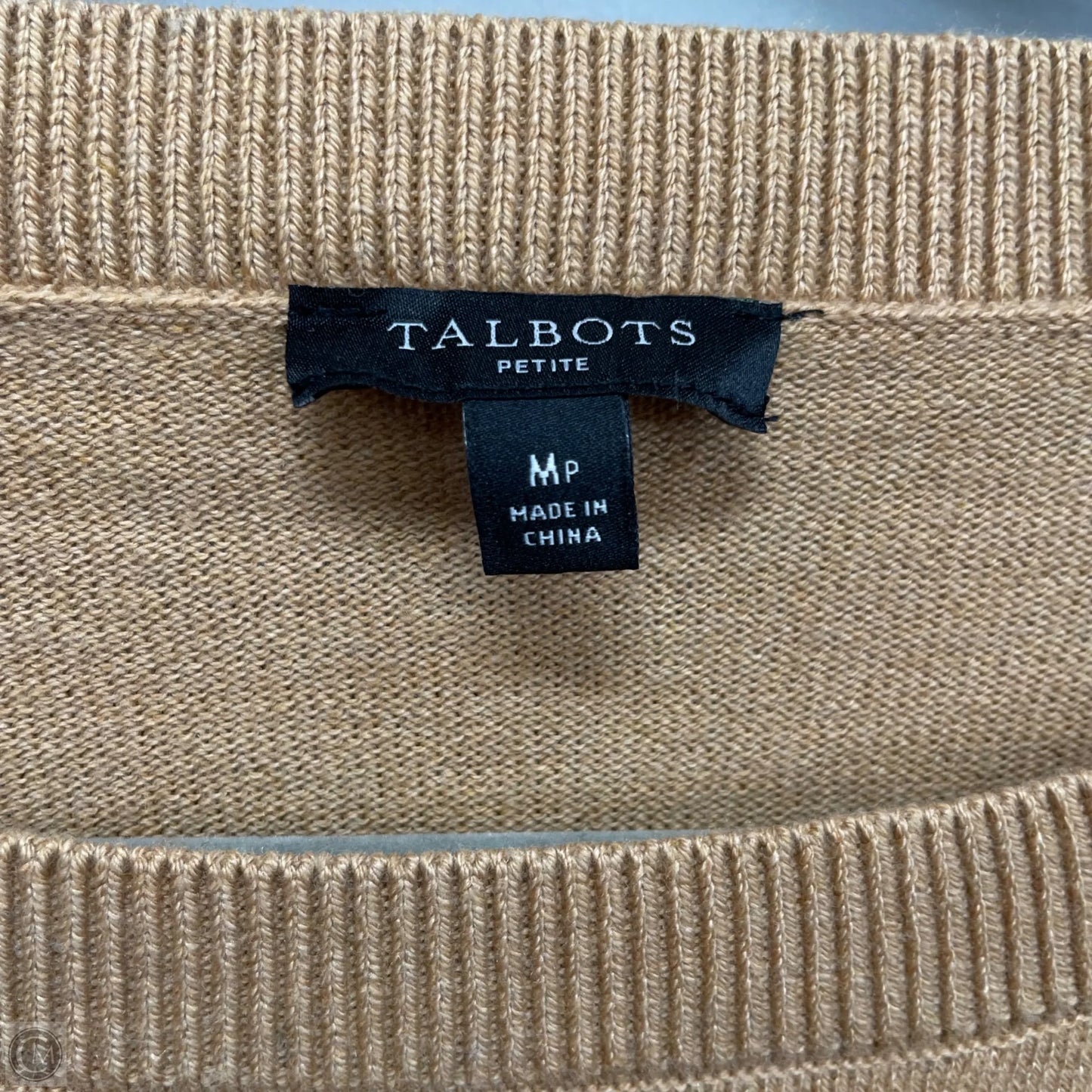 Sweater By Talbots In Brown & Orange, Size: M