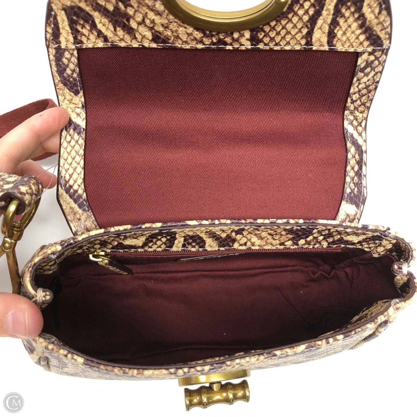Handbag Leather By Margot, Size: Small