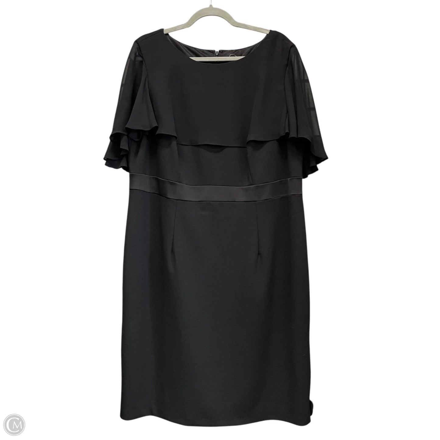 Dress Party Short By Adrianna Papell In Black, Size: 18