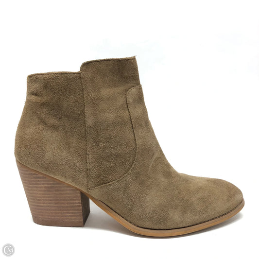 Boots Ankle Heels By Treasure And Bond In Brown, Size: 12
