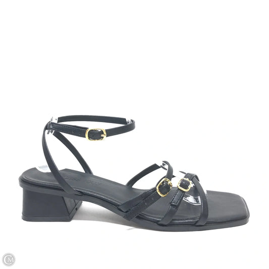 Sandals Heels Block By Princess Polly In Black, Size: 8