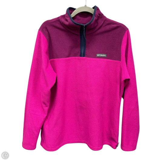 Jacket Fleece By Columbia In Pink, Size: L