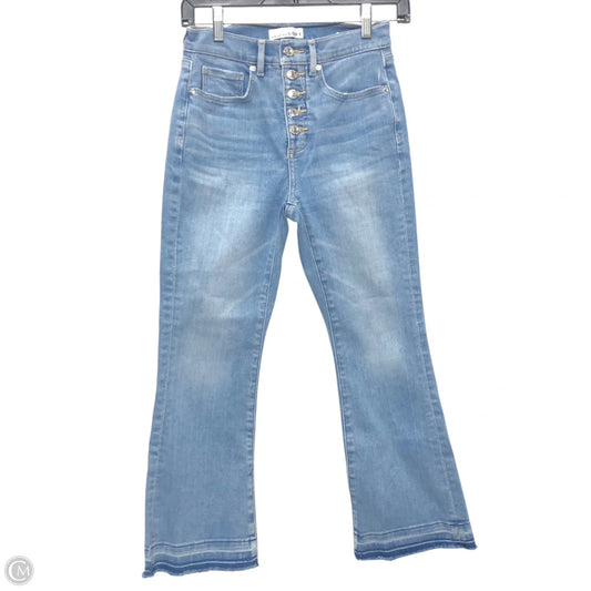 Jeans Straight By Loft In Blue Denim, Size: 0