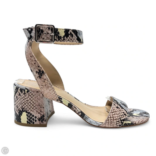 Shoes Heels Block By Vince Camuto In Snakeskin Print, Size: 8.5