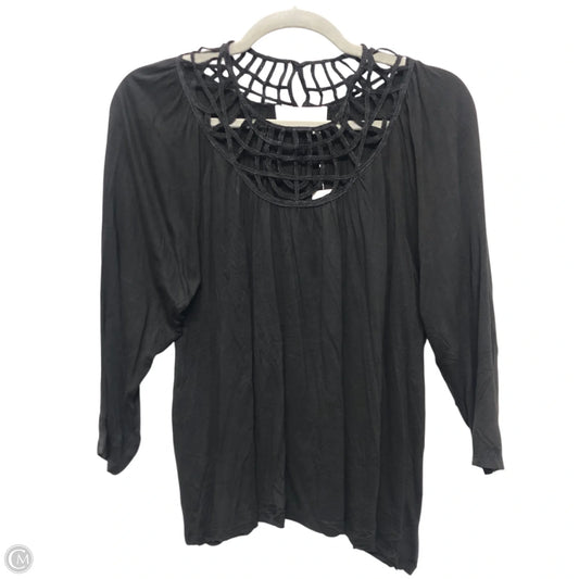 Top Long Sleeve By Anthropologie In Black, Size: Xs