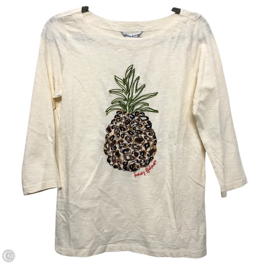 Top 3/4 Sleeve By Tommy Bahama In Cream, Size: Xs
