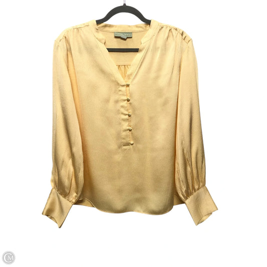 Blouse Long Sleeve By Clothes Mentor In Yellow, Size: S