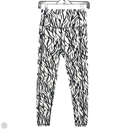 Athletic Leggings By Zyia In Zebra Print, Size: Xs