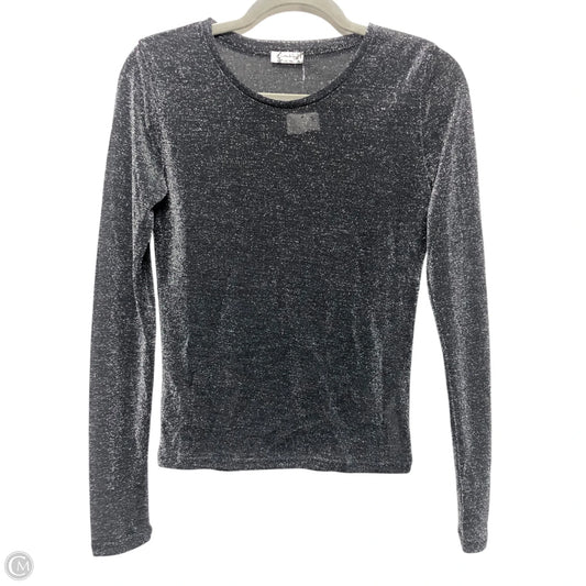 Top Long Sleeve By Free People In Silver, Size: S