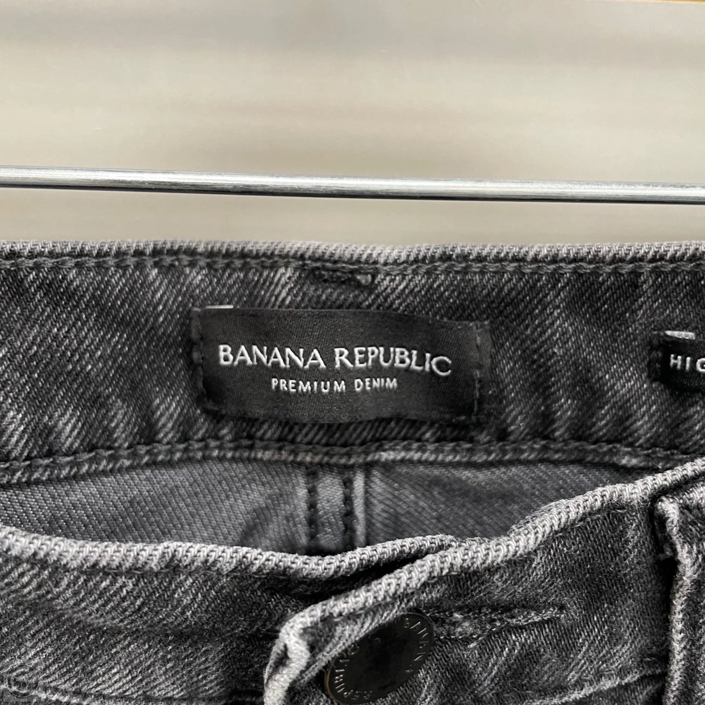 Jeans Boyfriend By Banana Republic In Black, Size: 10