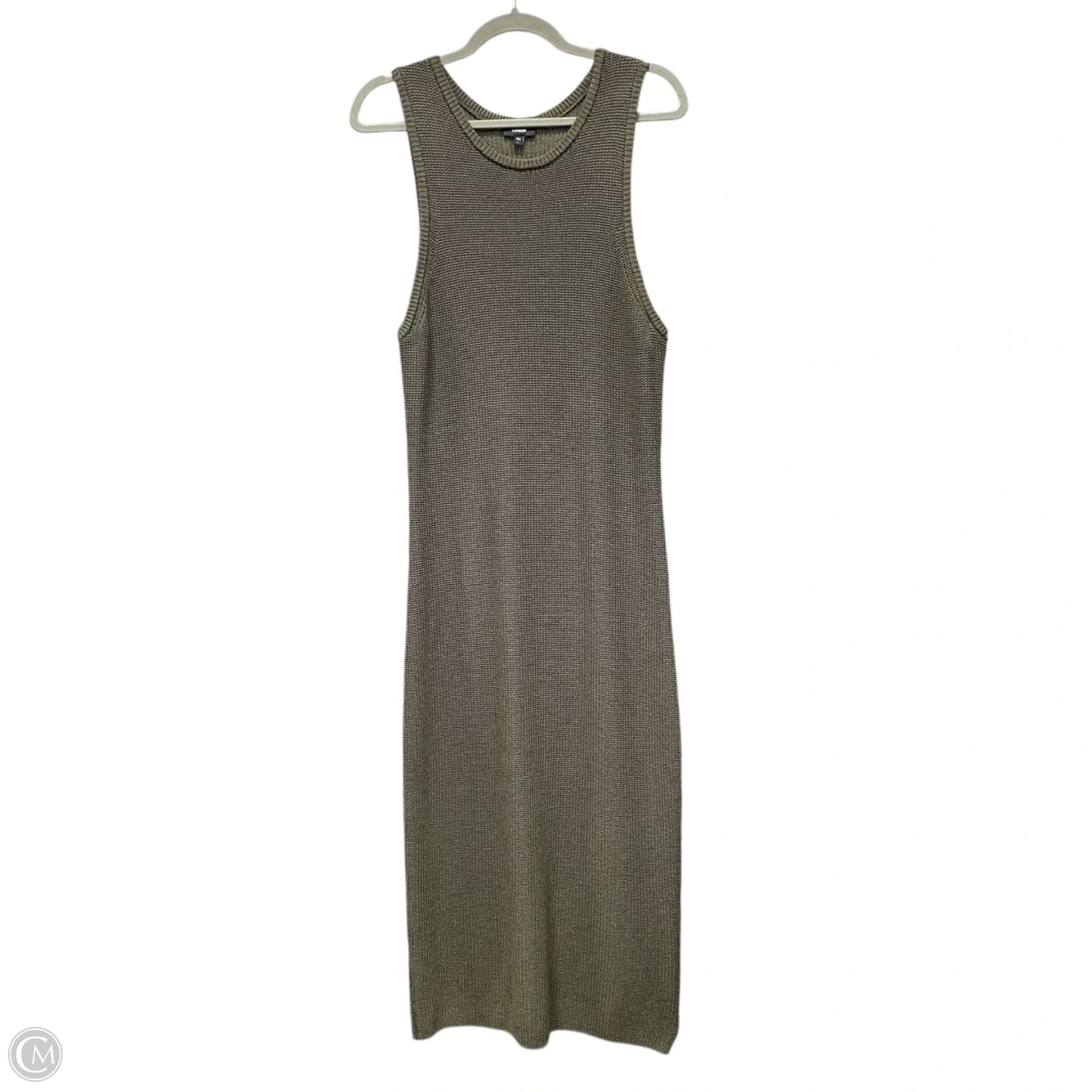 Dress Casual Maxi By Express In Green, Size: L