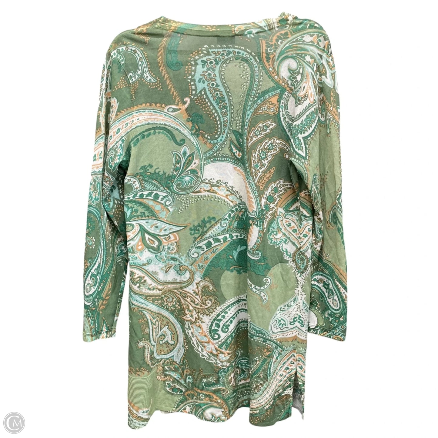 Sweater By Chicos In Green, Size: M