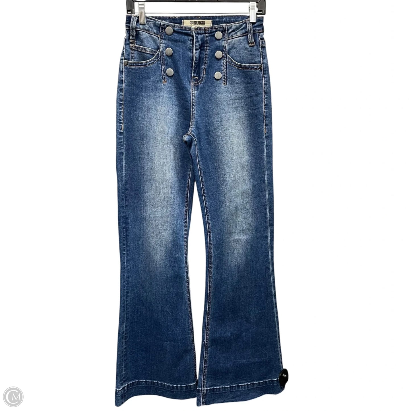 Jeans Boot Cut By Rock & Roll In Blue, Size: 2