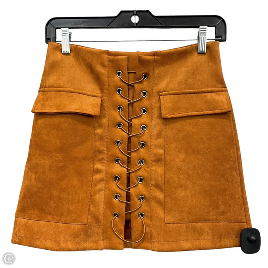 Skirt Mini & Short By Clothes Mentor In Brown, Size: 2