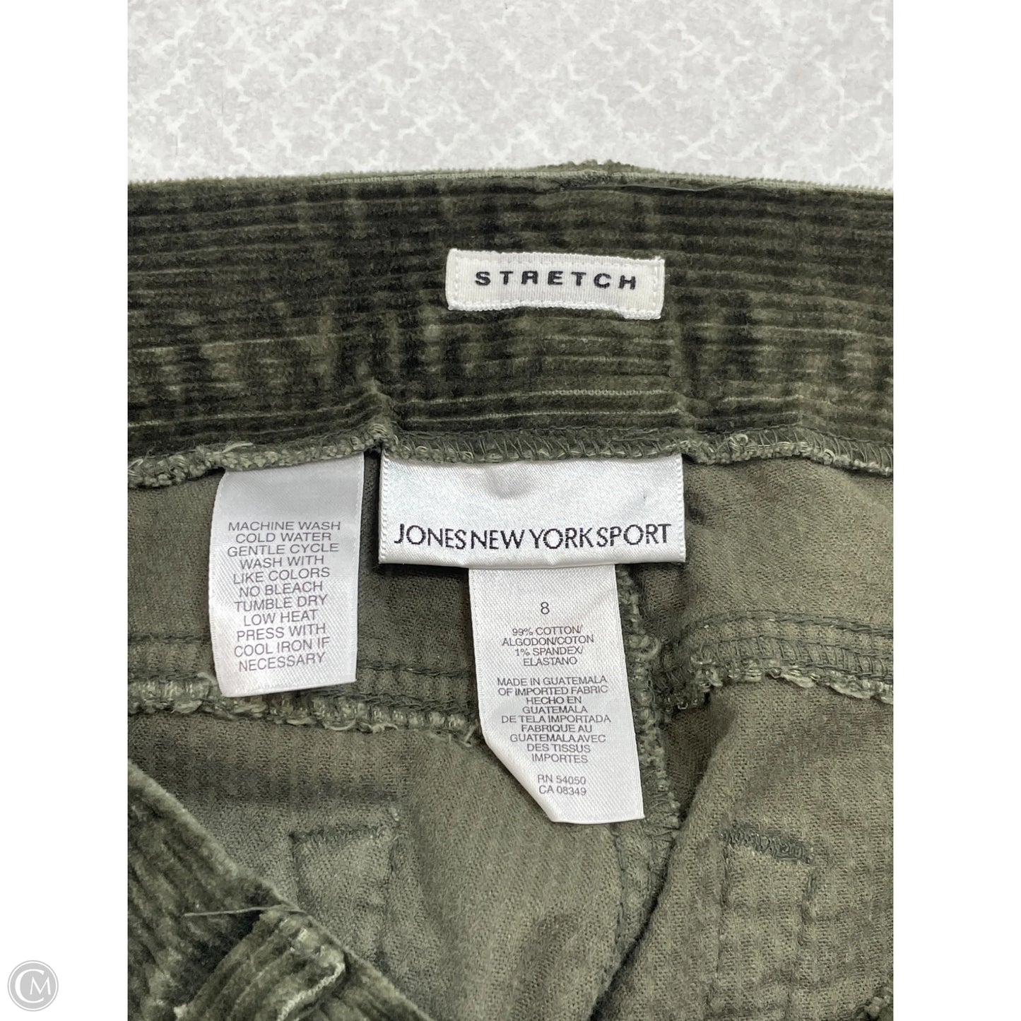 Pants Corduroy By Jones New York In Green, Size: 8