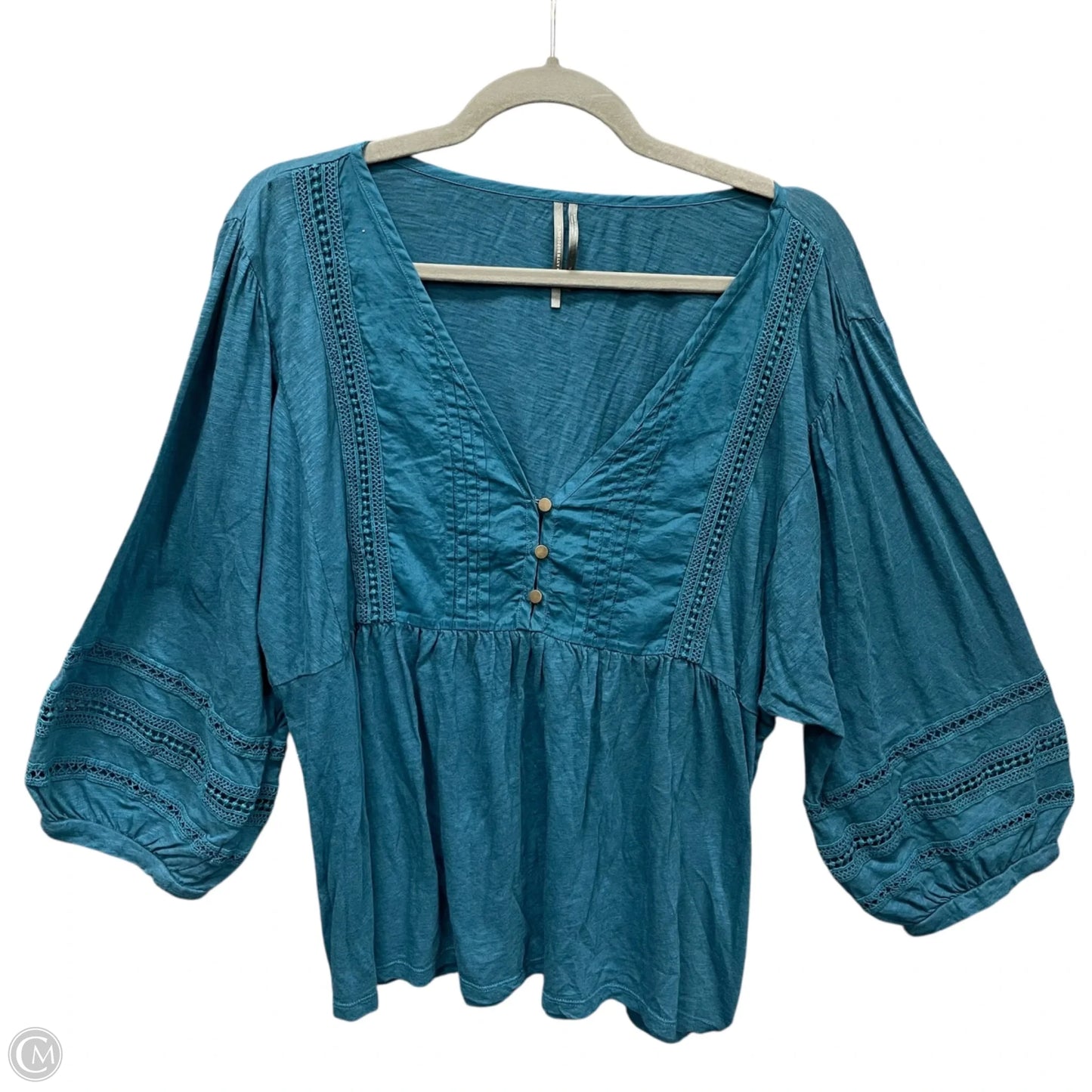 Top Long Sleeve By Anthropologie In Blue, Size: Xl