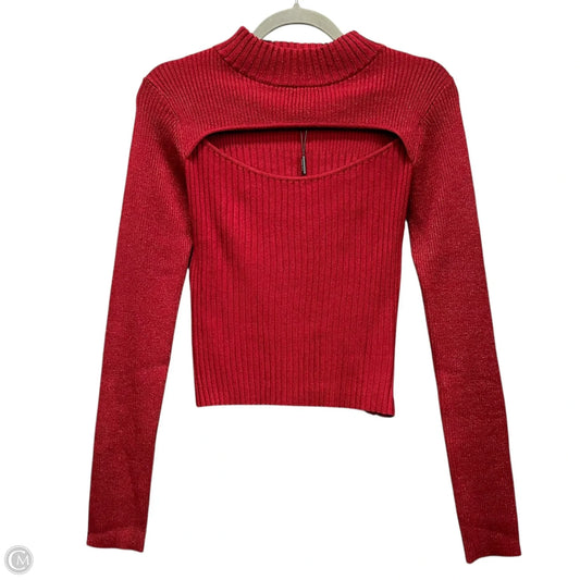 Sweater By Fashion Nova In Red, Size: L