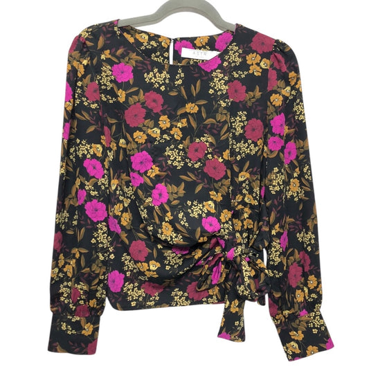 Blouse Ls By Astr In Floral Print, Size:S