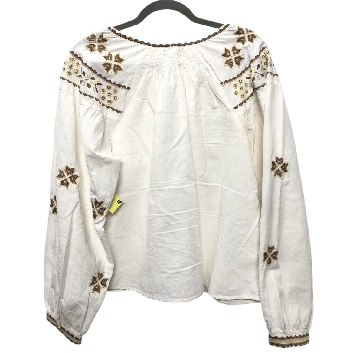 Top Ls By Calypso St Barth In Cream & White, Size:L