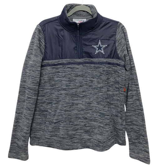 Sweatshirt Collar By Herstyle In Blue & Grey, Size:M