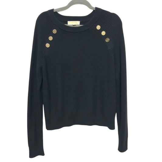 Sweater By Michael By Michael Kors In Black & Gold, Size:L