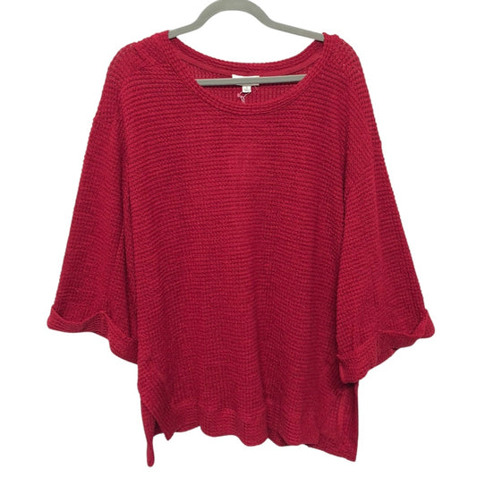 Sweater Ss By Umgee In Red, Size:L
