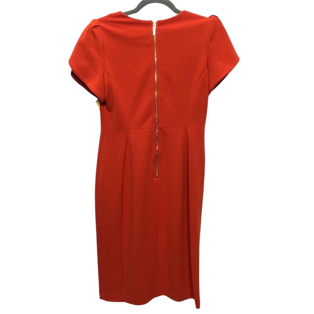 Dress Work By Calvin Klein In Orange, Size:6