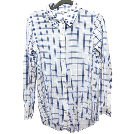 Top Ls By Calvin Klein In Blue & White, Size:S