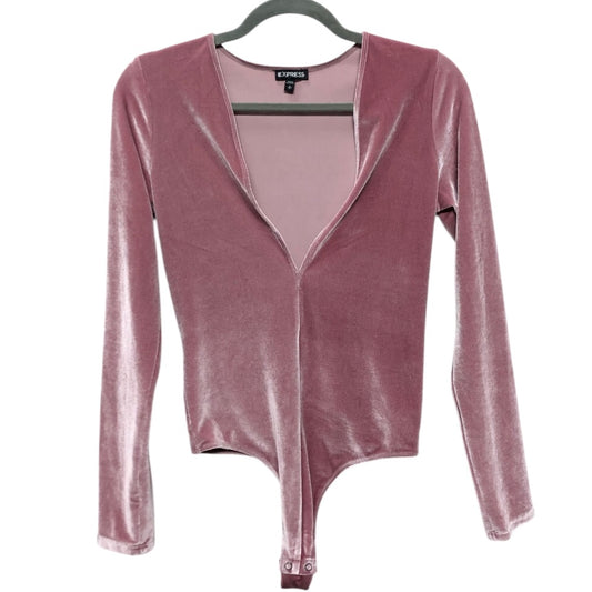 Bodysuit By Express In Pink, Size:S
