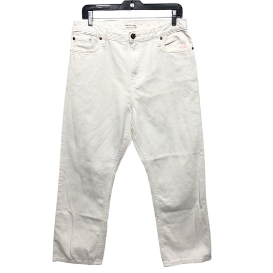 Jeans Straight By Anthropologie In White, Size:10