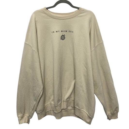 Sweatshirt Crewneck By Gildan In Tan, Size:2X