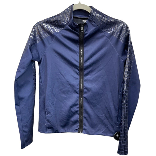Athletic Top Long Sleeve Collar By Clothes Mentor In Navy, Size: S